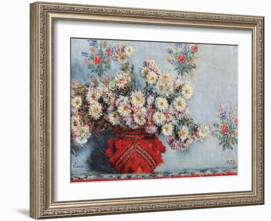 Chrysanthemums-Claude Monet-Framed Art Print