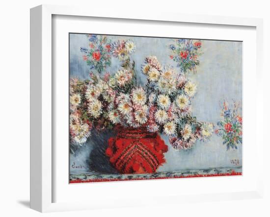 Chrysanthemums-Claude Monet-Framed Art Print