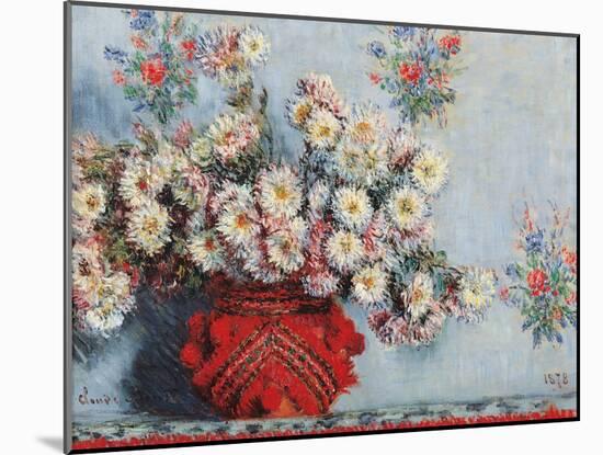 Chrysanthemums-Claude Monet-Mounted Art Print