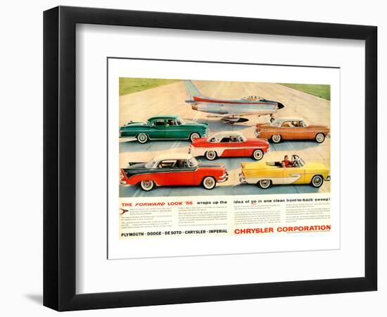 Chrysler 1956 Forward Look-null-Framed Art Print