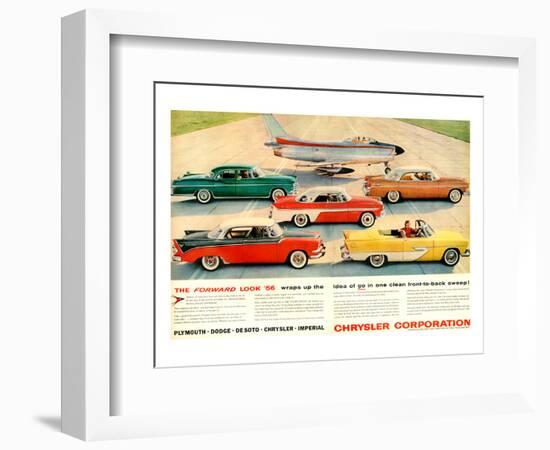 Chrysler 1956 Forward Look-null-Framed Art Print