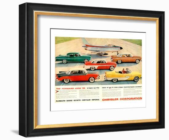 Chrysler 1956 Forward Look-null-Framed Art Print