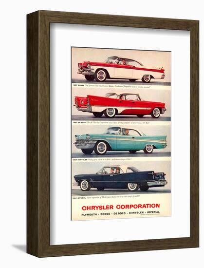 Chrysler 1957 Models-null-Framed Art Print