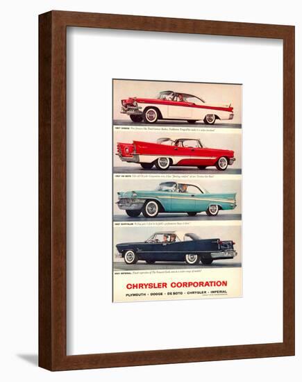 Chrysler 1957 Models-null-Framed Art Print