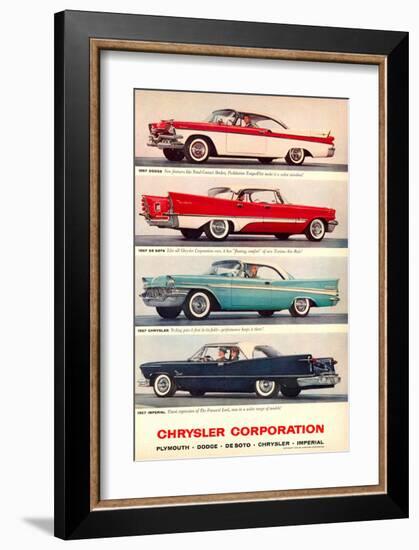 Chrysler 1957 Models-null-Framed Art Print