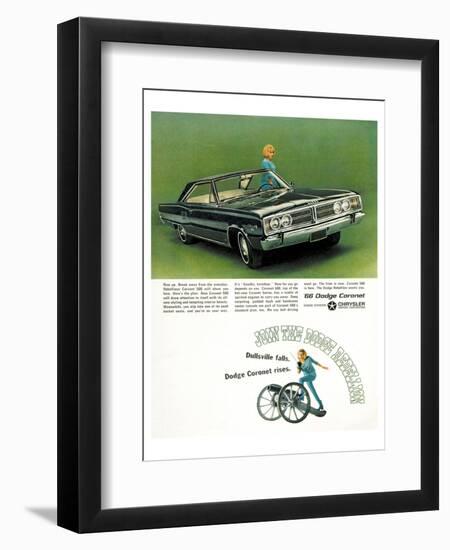 Chrysler 1966 Dodge Coronet-null-Framed Premium Giclee Print