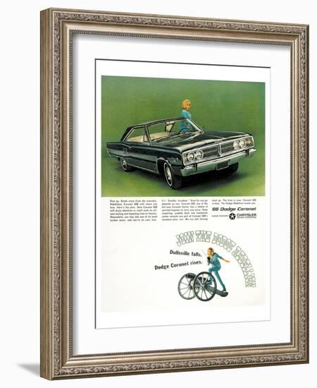 Chrysler 1966 Dodge Coronet-null-Framed Art Print