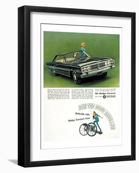 Chrysler 1966 Dodge Coronet-null-Framed Art Print