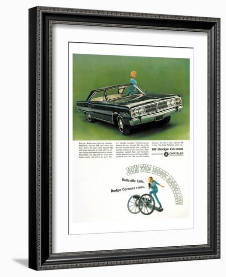 Chrysler 1966 Dodge Coronet-null-Framed Art Print