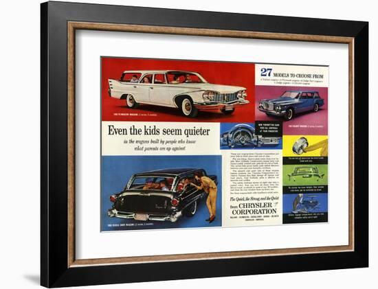 Chrysler 27 Models to Choose…-null-Framed Art Print