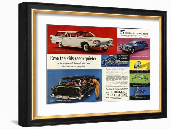 Chrysler 27 Models to Choose…-null-Framed Art Print