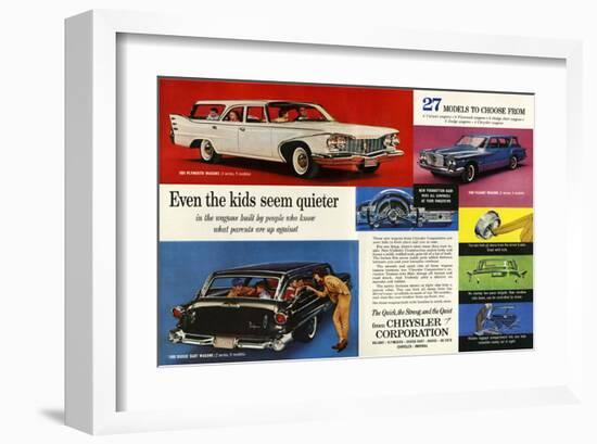 Chrysler 27 Models to Choose…-null-Framed Art Print