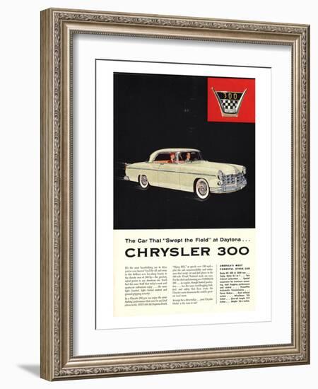 Chrysler 300 Most Powerful-null-Framed Art Print