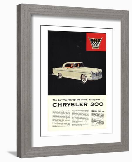 Chrysler 300 Most Powerful-null-Framed Art Print