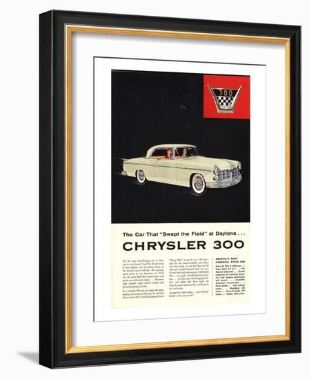 Chrysler 300 Most Powerful-null-Framed Art Print