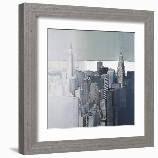 Chrysler and Empire State Buildings-Joan Farré-Framed Giclee Print