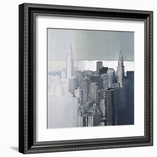 Chrysler and Empire State Buildings-Joan Farré-Framed Giclee Print