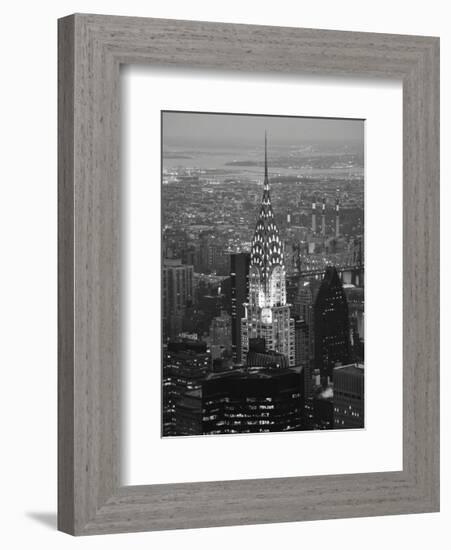 Chrysler at Night-Chris Bliss-Framed Art Print