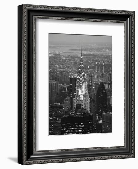 Chrysler at Night-Chris Bliss-Framed Art Print