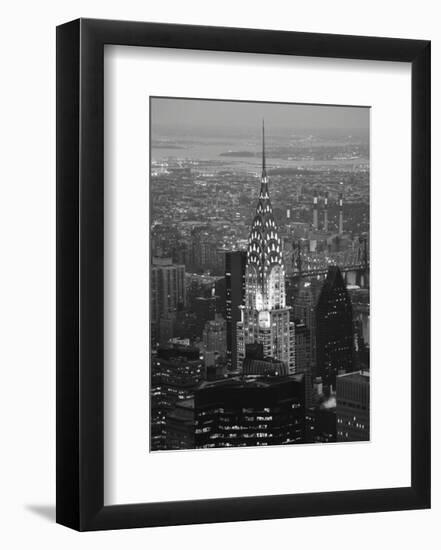 Chrysler at Night-Chris Bliss-Framed Art Print