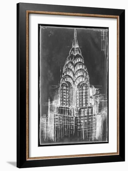 Chrysler Blueprint-Ethan Harper-Framed Art Print