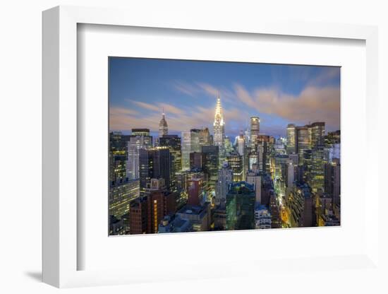 Chrysler Building and Empire State Building, Midtown Manhattan, New York City, New York, USA-Jon Arnold-Framed Photographic Print