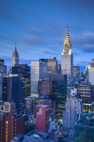 Chrysler Building And Empire State Building Midtown Manhattan New York City New York Usa Photographic Print By Jon Arnold Art Com