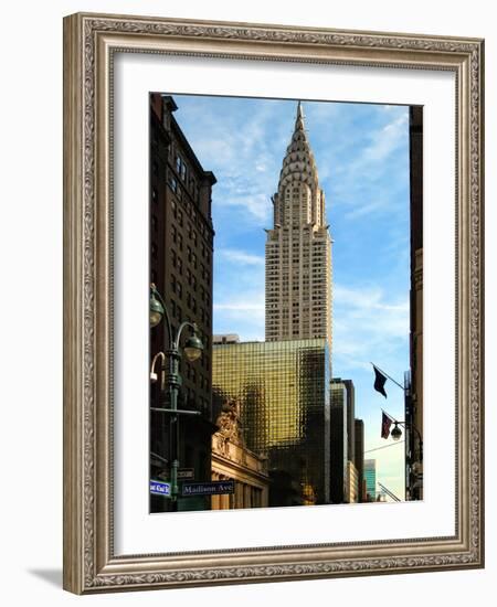 Chrysler Building and Madison Avenue, Manhattan, New York City-Sabine Jacobs-Framed Photographic Print