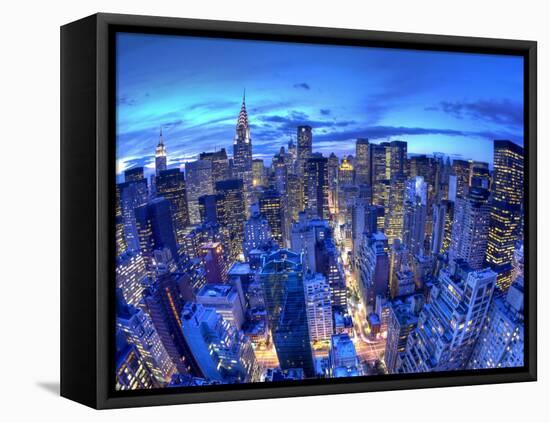 Chrysler Building and Midtown Manhattan Skyline, New York City, USA-Jon Arnold-Framed Premier Image Canvas