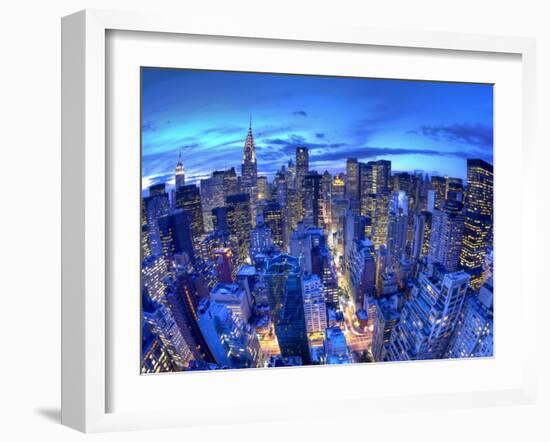 Chrysler Building and Midtown Manhattan Skyline, New York City, USA-Jon Arnold-Framed Photographic Print