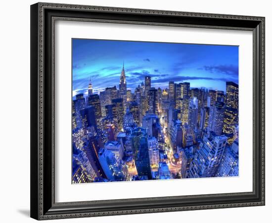 Chrysler Building and Midtown Manhattan Skyline, New York City, USA-Jon Arnold-Framed Photographic Print