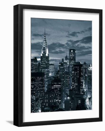 Chrysler Building and Midtown Manhattan Skyline, New York City, USA-Jon Arnold-Framed Photographic Print