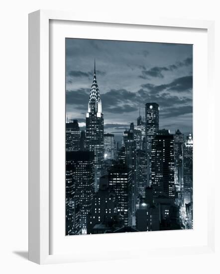 Chrysler Building and Midtown Manhattan Skyline, New York City, USA-Jon Arnold-Framed Photographic Print