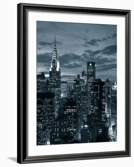 Chrysler Building and Midtown Manhattan Skyline, New York City, USA-Jon Arnold-Framed Photographic Print