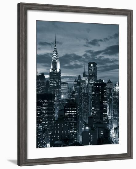 Chrysler Building and Midtown Manhattan Skyline, New York City, USA-Jon Arnold-Framed Photographic Print