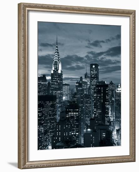 Chrysler Building and Midtown Manhattan Skyline, New York City, USA-Jon Arnold-Framed Photographic Print