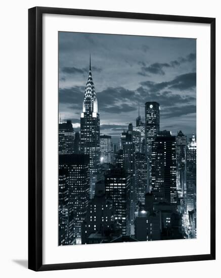Chrysler Building and Midtown Manhattan Skyline, New York City, USA-Jon Arnold-Framed Photographic Print