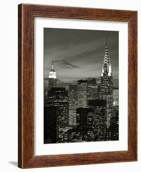 Chrysler Building and Midtown Manhattan Skyline, New York City, USA-Jon Arnold-Framed Photographic Print