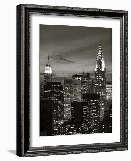 Chrysler Building and Midtown Manhattan Skyline, New York City, USA-Jon Arnold-Framed Photographic Print