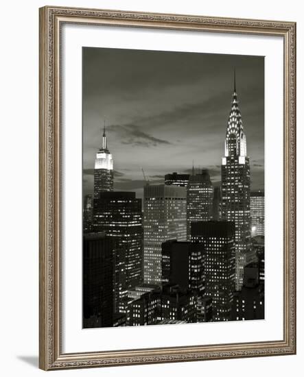 Chrysler Building and Midtown Manhattan Skyline, New York City, USA-Jon Arnold-Framed Photographic Print