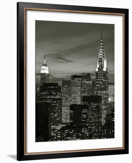 Chrysler Building and Midtown Manhattan Skyline, New York City, USA-Jon Arnold-Framed Photographic Print