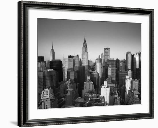 Chrysler Building and Midtown Manhattan Skyline, New York City, USA-Jon Arnold-Framed Photographic Print