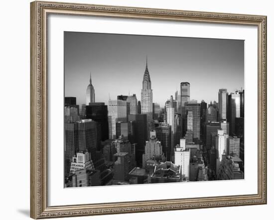 Chrysler Building and Midtown Manhattan Skyline, New York City, USA-Jon Arnold-Framed Photographic Print