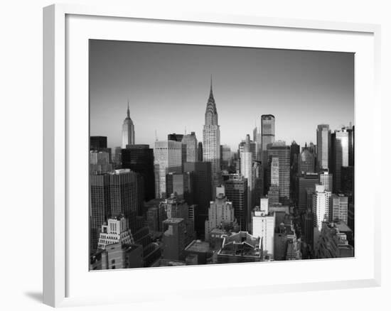 Chrysler Building and Midtown Manhattan Skyline, New York City, USA-Jon Arnold-Framed Photographic Print