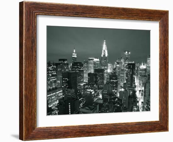 Chrysler Building and Midtown Manhattan Skyline, New York City, USA-Jon Arnold-Framed Photographic Print