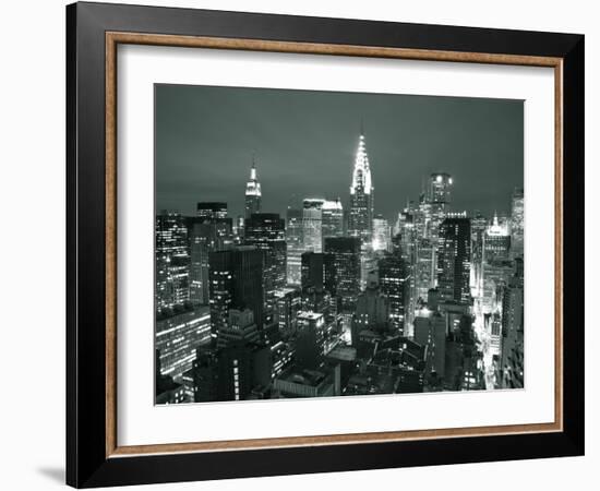 Chrysler Building and Midtown Manhattan Skyline, New York City, USA-Jon Arnold-Framed Photographic Print