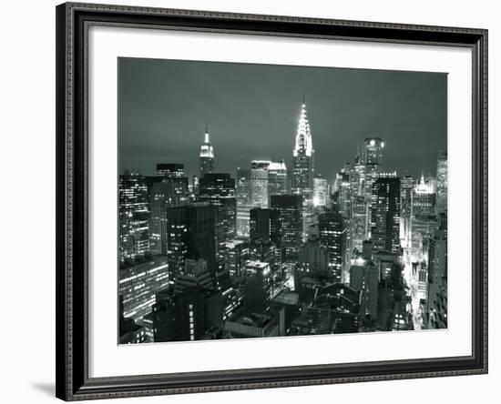 Chrysler Building and Midtown Manhattan Skyline, New York City, USA-Jon Arnold-Framed Photographic Print