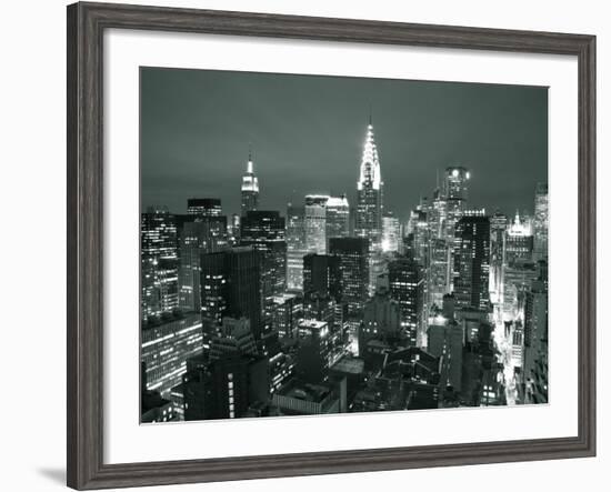 Chrysler Building and Midtown Manhattan Skyline, New York City, USA-Jon Arnold-Framed Photographic Print