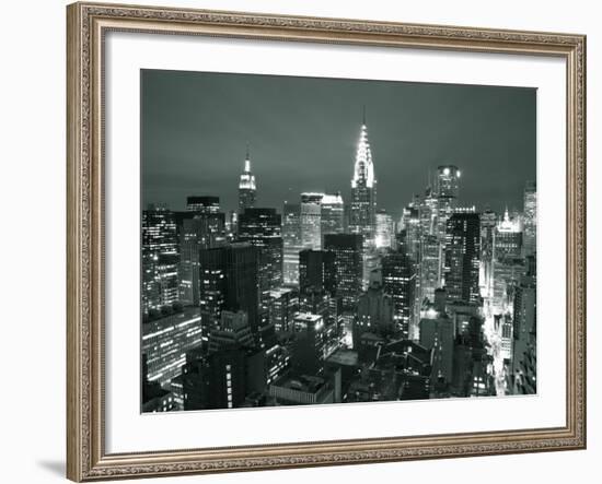 Chrysler Building and Midtown Manhattan Skyline, New York City, USA-Jon Arnold-Framed Photographic Print