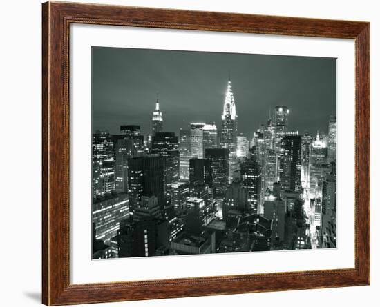 Chrysler Building and Midtown Manhattan Skyline, New York City, USA-Jon Arnold-Framed Photographic Print